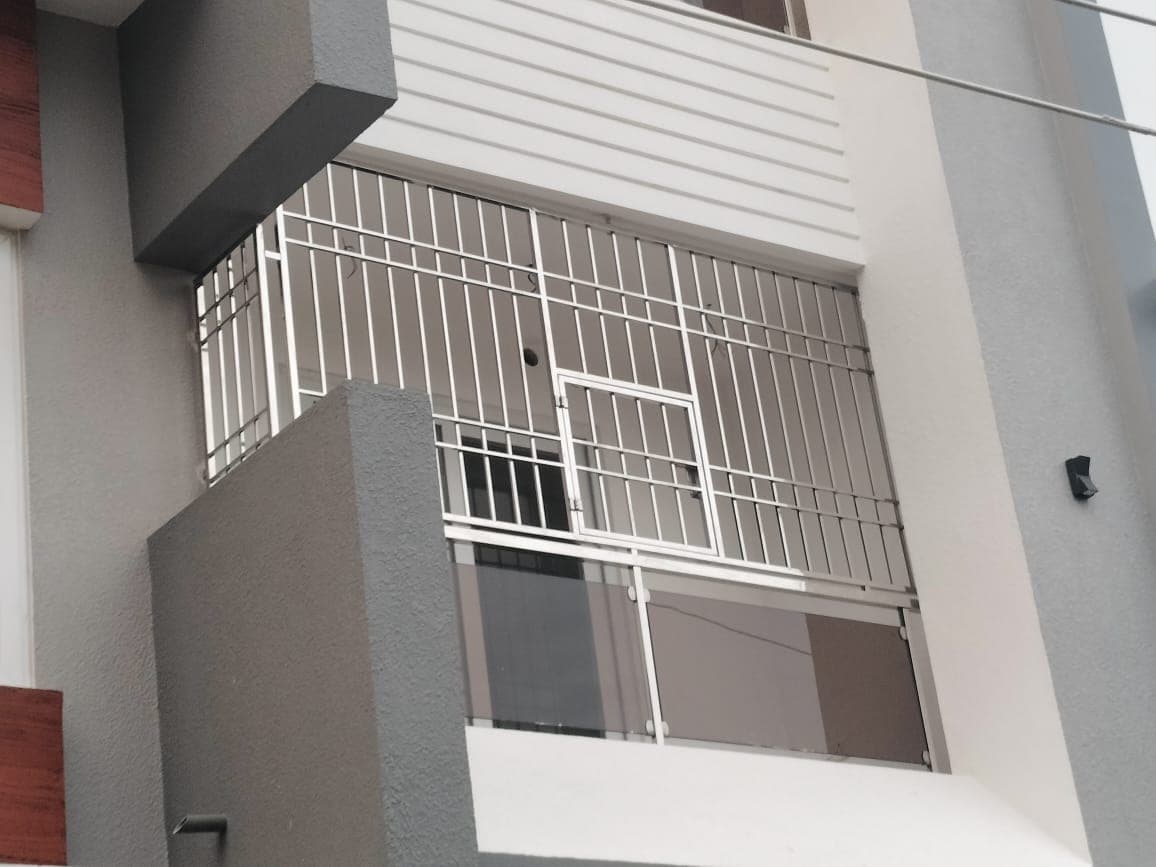 Architectural modern villa featuring Grade 304 stainless steel balcony and window grills